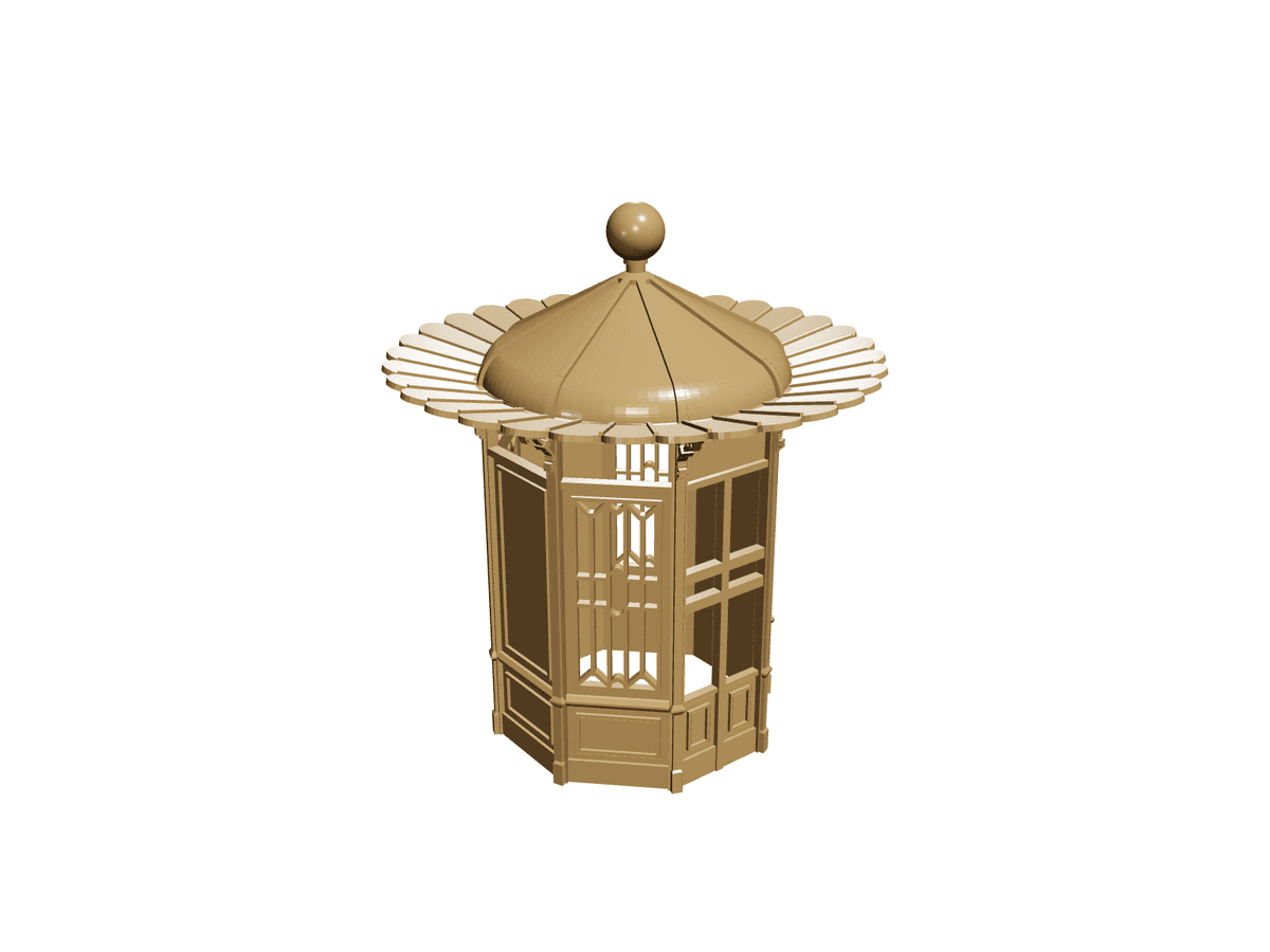 Italian Kiosk Scale Lamp