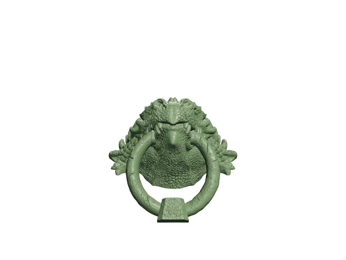 Dragon Door Knocker STL