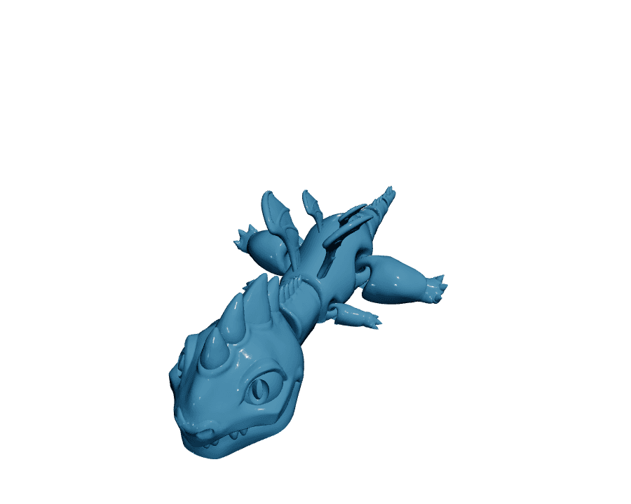 Cute Baby Dragon — Articulated Flexi