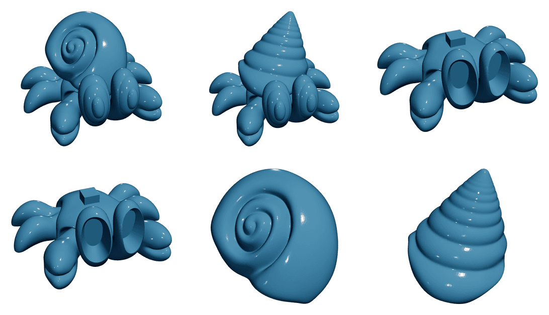 Hermit Crab — Articulated Flexi