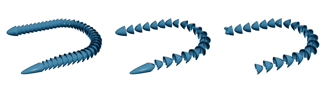 Low-Poly Snake — Articulated Flexi