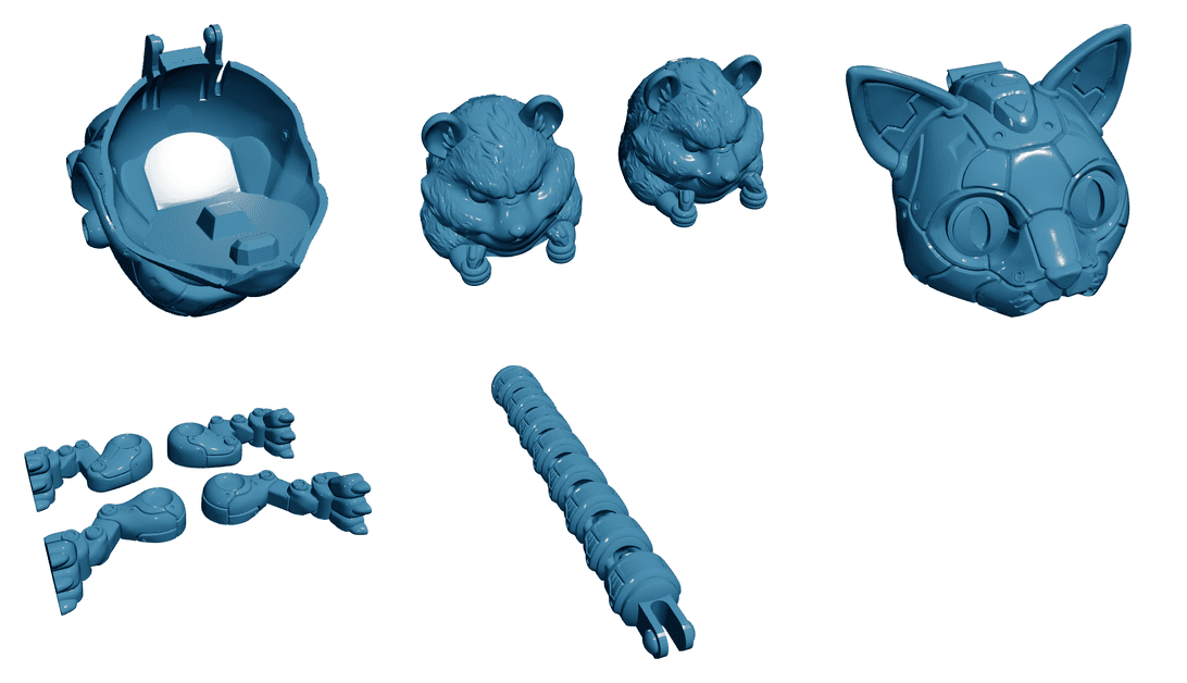 Robot Cat — Articulated Flexi
