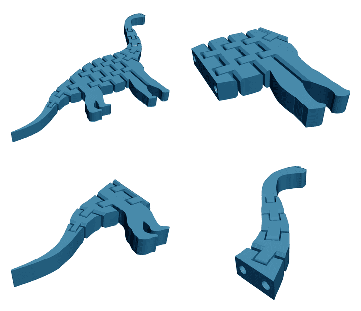 Brachiosaurus Dinosaur — Articulated Flexi
