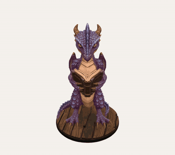 Grimoire Thief, Young Dragon Miniature - Tabletop Miniature